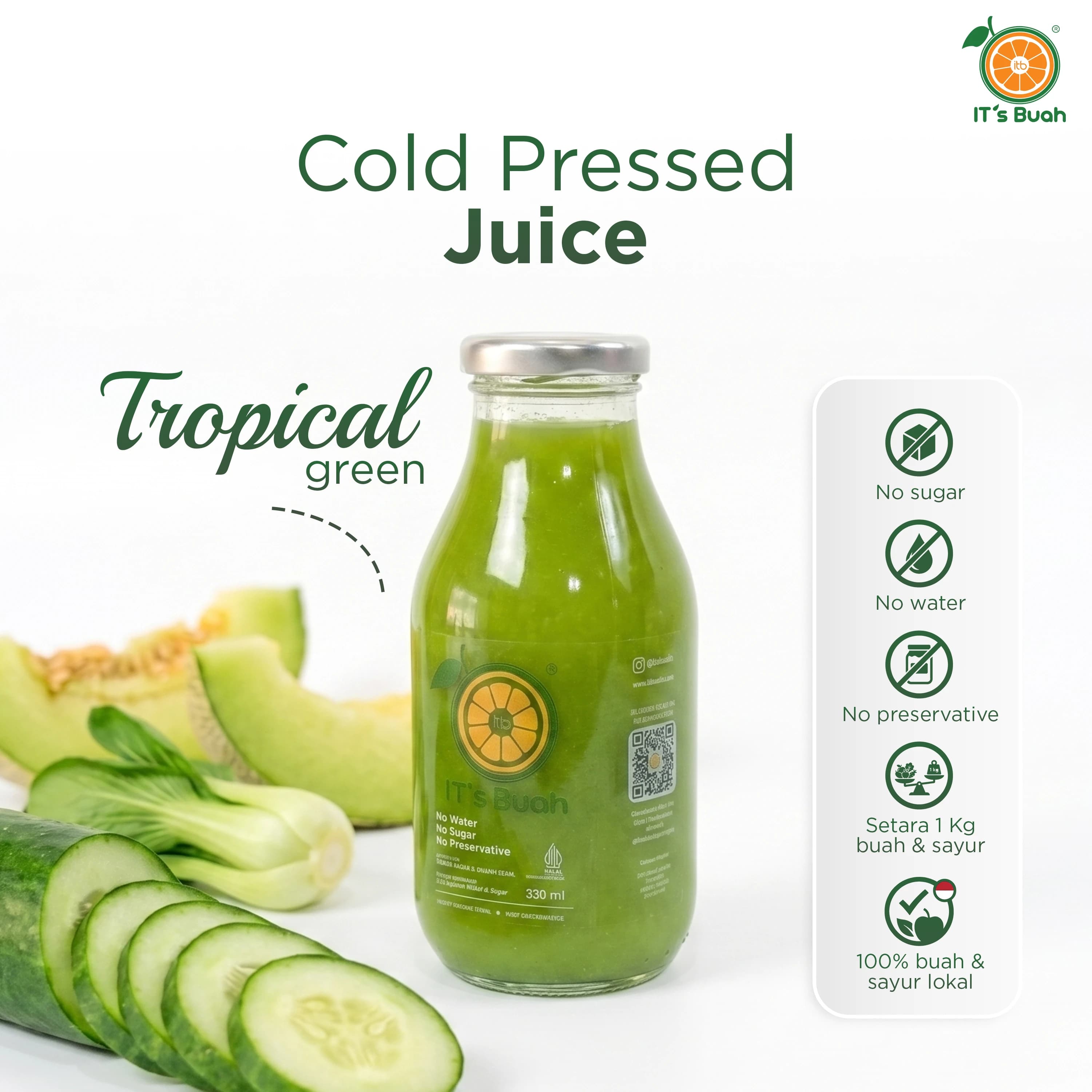 COLD PRESSED JUICE — Tropical Green